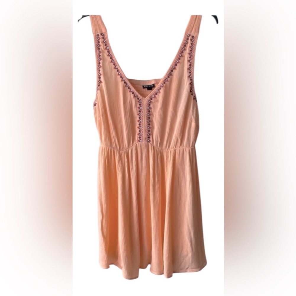 Torrid Peach Embroidered Top